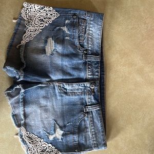 Harley Davidson blue jean shorts. Size 11/12. Never worn. No tags.